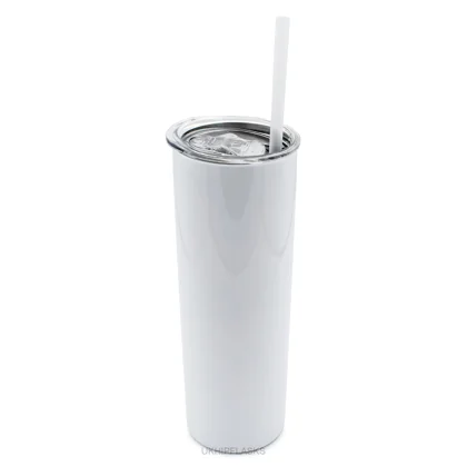 Tumbler with Straw - 22oz - White