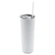 Tumbler with Straw - 22oz - White