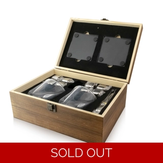 Whisky Glass & Coaster Gift Set with S..