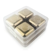 Gold Stainless Steel Ice Wine Stones PP Box Set