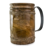 Mug - Mango Wood - Approx 450ml with S..