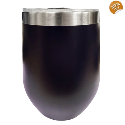 12oz Double Walled Tumbler- Dark Purple - Box of 28