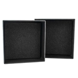 Black - Paper Gift Box - For 4 Coasters