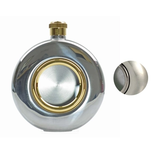 5oz Round Hip Flask - Ring