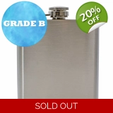 6oz Hip Flask - Steel - Grade B