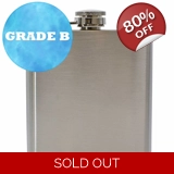 6oz Hip Flask - Steel - Grade B