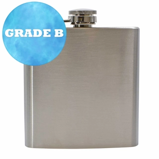 6oz Hip Flask - Steel -..
