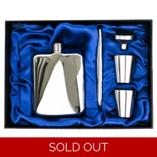 6oz Luxury Hip Flask Gift Set