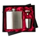 Hip Flask in Red Gift Box With Cup..