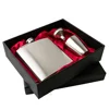 Hip Flask in Red Gift Box With Cups - 6oz - Steel
