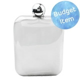 6oz Shiny Cushion Hip Flask - Budget