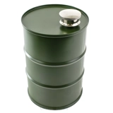 25oz - Oil Drum Hip Flask - Army Green