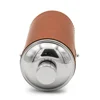 Hunter Hip Flask - PU Leather - 8oz - Tan