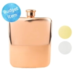 6oz Cushion Shiny Hip Flask - Budget