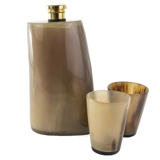 Hip Flask with 2 Cups - Ox Horn - 150-..
