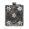 7oz Metal Studs and Flower Hip Flask
