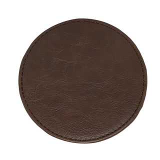 Coaster - Round- PU - Brown