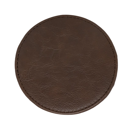 Coaster - Round- PU - Brown