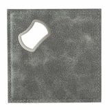 PU Coaster With Bottle Opener - Grey