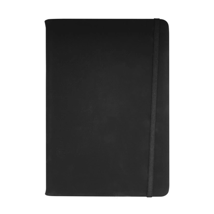 A5 PU Leather Notebook - Two Tone - Black/Cream