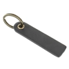 Key Fob - Rectangular - Real Leather - Black