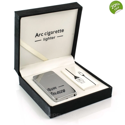 USB - Arc - Rectangular Lighter - Silver