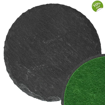 Coaster - Natural - Round (Felt Back)