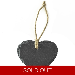 Slate - Hanging Heart -.. Slate - Hanging Heart -..