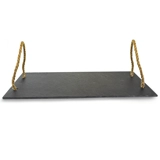 Slate Serving Platter With Rope Handles