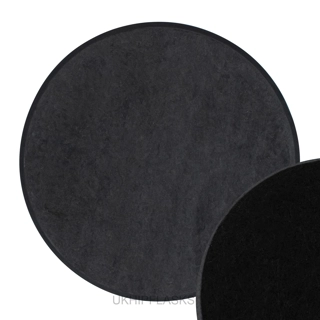 Thick Coaster - Round (Black Felt Back)