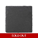 Slate Fridge Magnet - Natural - Sq..