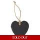 Slate - Hanging Heart - Small