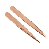 Rose Gold Tone Tweezers (2 Pack)