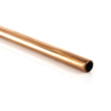 Steel - Straight Straw - Metallic Rose..