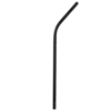 Steel - Bent Straw - Black with White Splashes