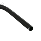 Steel - Bent Straw - Black with White ..