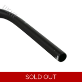 Steel - Bent Straw - Black with White .. Steel - Bent Straw - Black with White ..