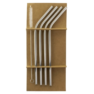Set of 4 Bent Straws + ..