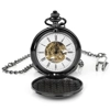 Mechanical - Roman - Black Pocket Watch