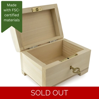 Beechwood - Chest With Lock - Small