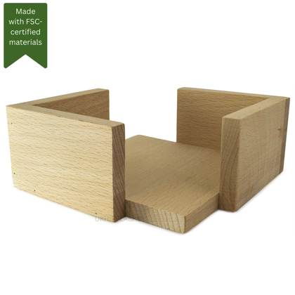 Beechwood Coaster Box