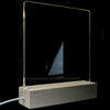 Square with Tab  - 150x150mm - Pre Cut Acrylic - Clear