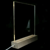 Square with Tab - 200x200mm - Pre Cut Acrylic - Clear