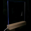 Square with Tab - 200x200mm - Pre Cut Acrylic - Clear