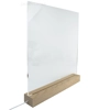 Square with Tab - 300x300mm - Pre Cut Acrylic - Clear