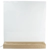 Square with Tab - 300x300mm - Pre Cut Acrylic - Clear
