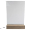 Rectangle with Tab - 150x200mm - Pre Cut Acrylic - Clear