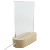 Square with Tab - 150x150mm - Pre Cut Acrylic - Clear