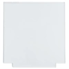 Square  with Tab - 200x200mm - Pre Cut Acrylic - Clear