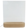 Square  with Tab - 200x200mm - Pre Cut Acrylic - Clear